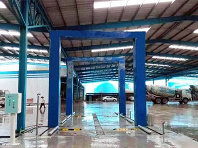 Customized garbage truck and sanitation truck washing system 