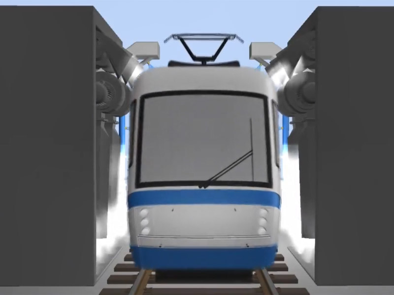 Machine de lavage du train de service personnalisé 